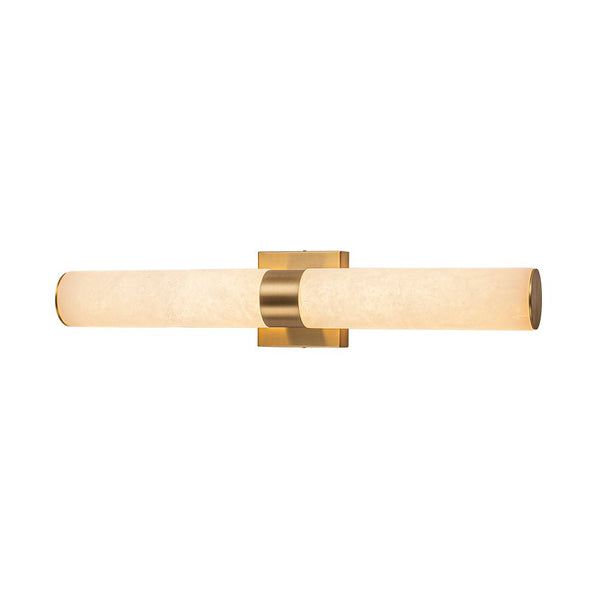 Chandelierias - Modern Rock Texture Linear Tube Dimmable LED Vanity Light - Wall Light - Gold -