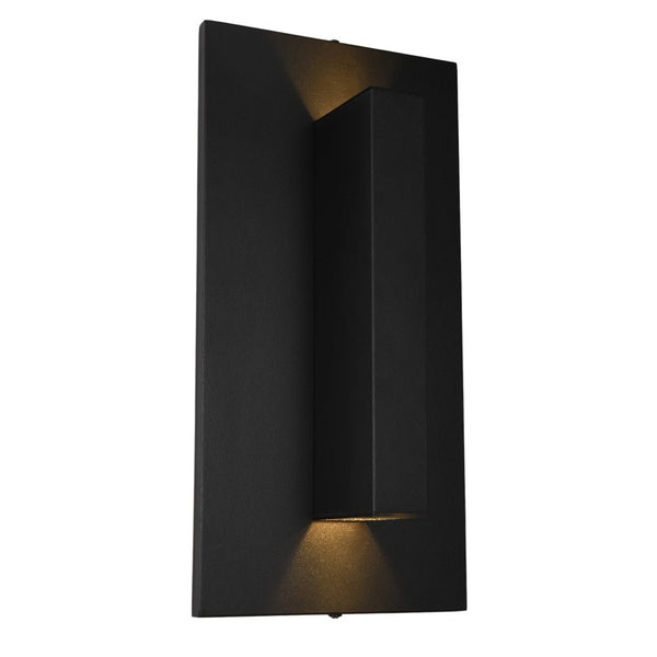 Chandelierias - Modern Slim Tube Rectangle LED Outdoor Wall Sconce - Wall Light - 2 - Pack -