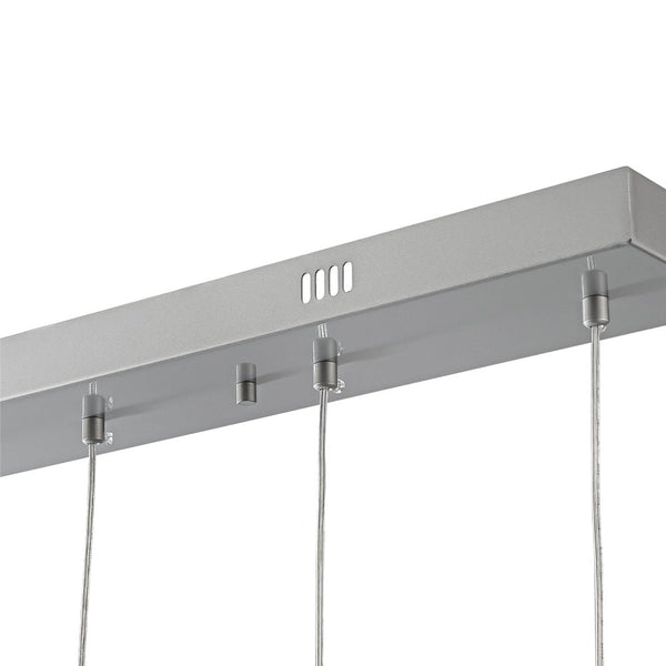 Chandelierias - Modern Sliver 5 - Light Clear Balloon Glass Bubble Chandelier For Dining Room Entryway - Chandelier - Linear -