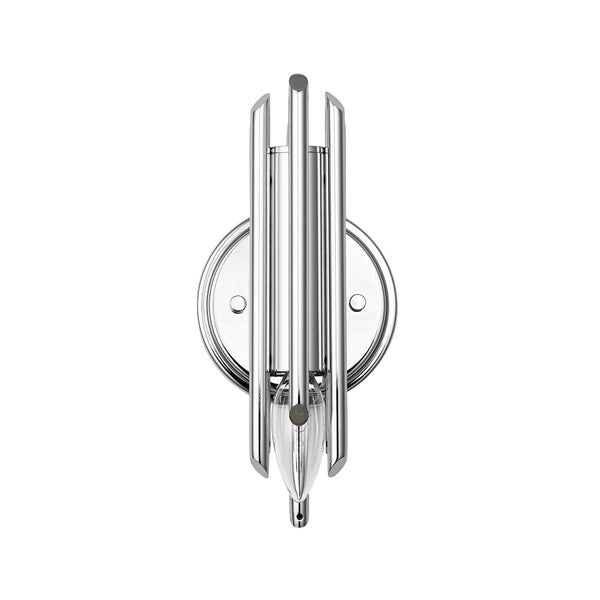 Chandelierias - Modern Venini Style 1 - Light Stacked Metal Tube Wall Sconce - Wall Light - Matte Black -