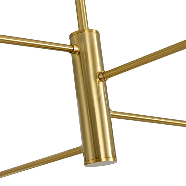 Chandelierias - Modern White and Gold 8 - Light Sputnik Metal Chandelier - Chandelier - Gold -