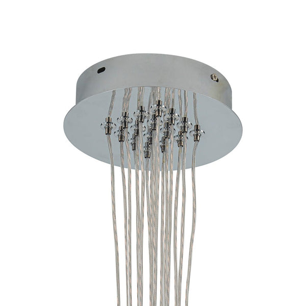 Chandelierias - Multi - color Ribbed Glass Cluster Bubble Chandelier - Chandelier - 19 - Light -