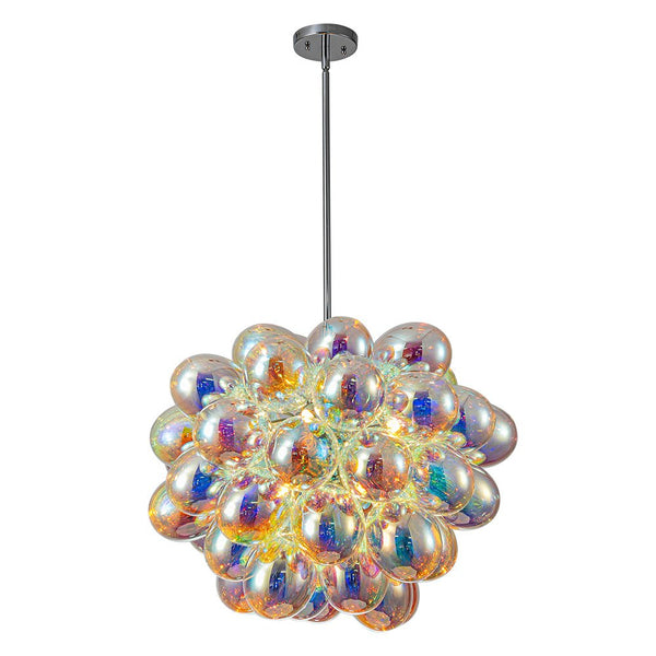 Chandelierias - Multi - colored Balloon Glass Cluster Bubble Chandelier - Chandeliers - Large -