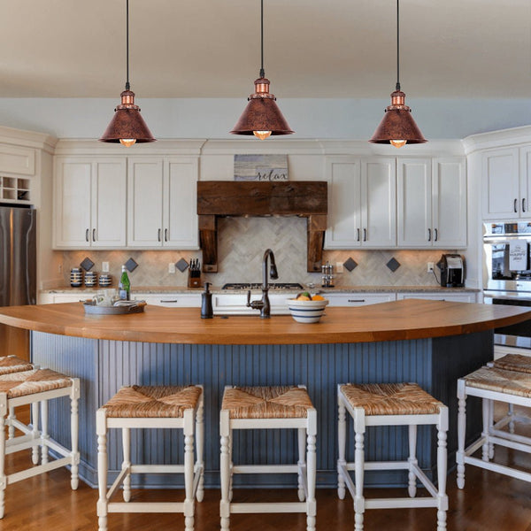 Chandelierias - OPen Box - Farmhouse 1 - Light Retro Cone Pendant - Pendant -