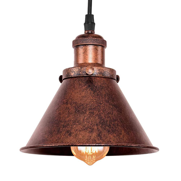 Chandelierias - OPen Box - Farmhouse 1 - Light Retro Cone Pendant - Pendant -