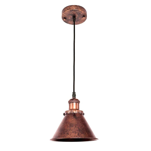 Chandelierias - OPen Box - Farmhouse 1 - Light Retro Cone Pendant - Pendant -