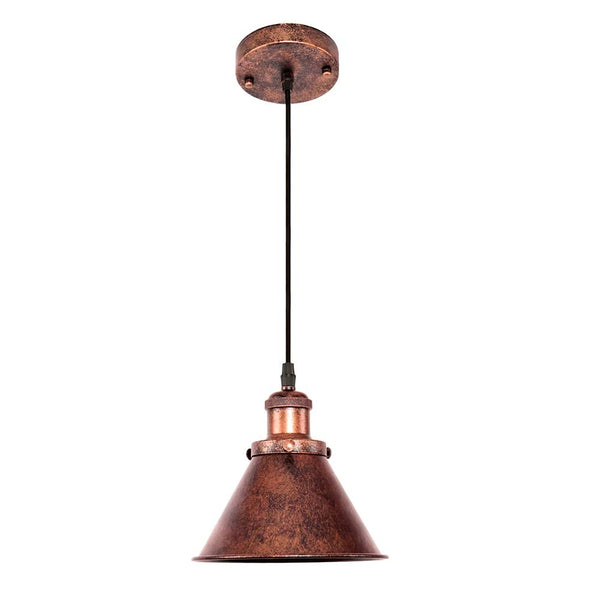 Chandelierias - OPen Box - Farmhouse 1 - Light Retro Cone Pendant - Pendant -