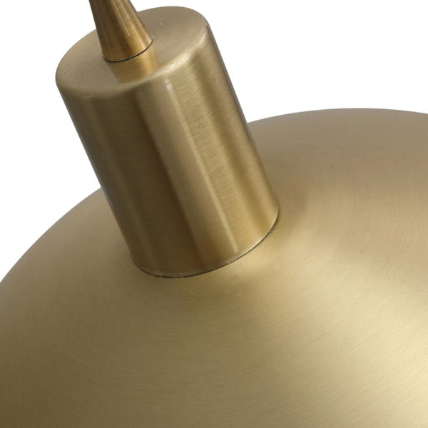 Chandelierias - Open Box - Mid - Century Dome Brass Pendant Light - Pendant -