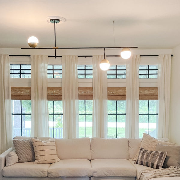 Chandelierias - Open Box - Mid - Century Modern 3 - Light Glass Globe Chandelier - Chandelier -