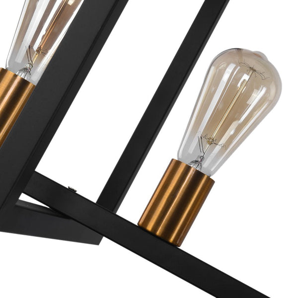 Chandelierias - Open Box - Modern 6 - Light Kitchen Island Rectangle Chandelier - Pendant -