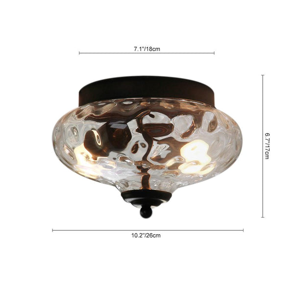 Chandelierias - Open Box - Modern Glass Bowl Flush Mount - Flush Mount -