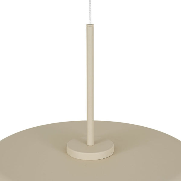 Chandelierias - Scandinavia 1 - Light Dimmable LED Flat Drum Pendant - Pendants - Sandy -
