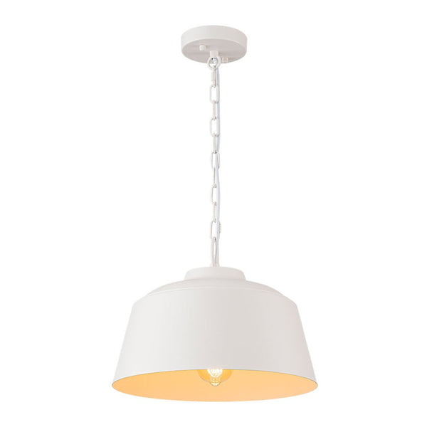 Chandelierias - Scandinavia 1 - Light Matte White Hanging Metal Pendant - pendant - Teardrop -