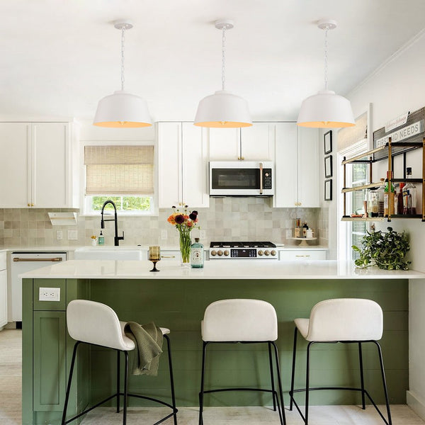 Chandelierias - Scandinavia 1 - Light Matte White Hanging Metal Pendant - pendant - Teardrop -