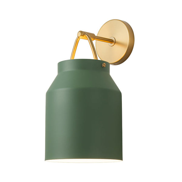 Chandelierias - Scandinavia Decorative 1 - Light Barrel Wall Sconce Indoor - Wall Light - Green -