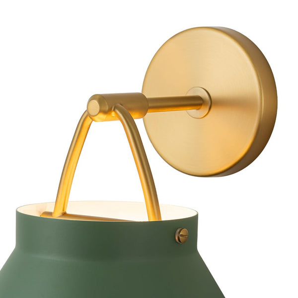 Chandelierias - Scandinavia Decorative 1 - Light Barrel Wall Sconce Indoor - Wall Light - Green -