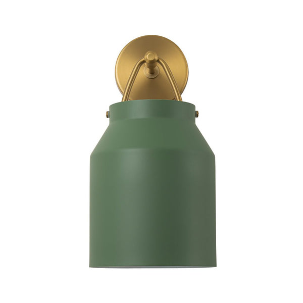 Chandelierias - Scandinavia Decorative 1 - Light Barrel Wall Sconce Indoor - Wall Light - Green -
