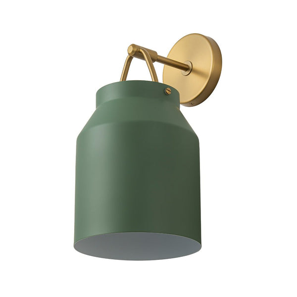 Chandelierias - Scandinavia Decorative 1 - Light Barrel Wall Sconce Indoor - Wall Light - Green -