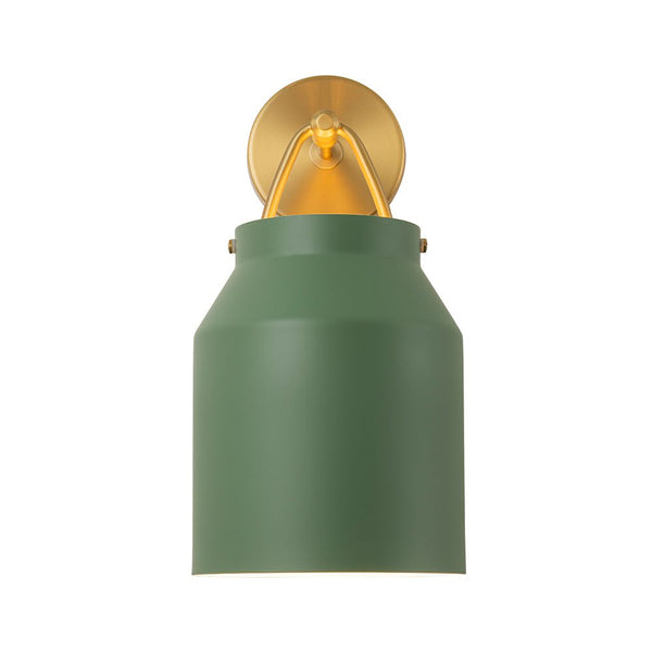 Chandelierias - Scandinavia Decorative 1 - Light Barrel Wall Sconce Indoor - Wall Light - Green -