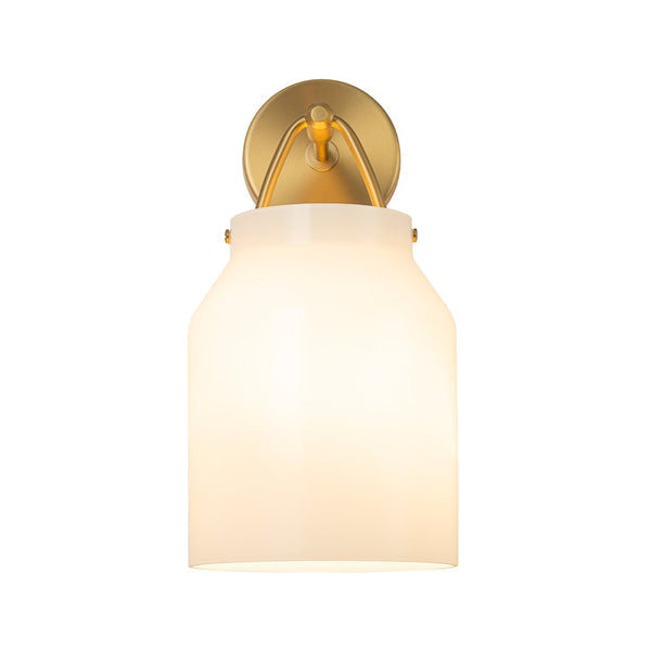 Chandelierias - Scandinavia Decorative 1 - Light Barrel Wall Sconce Indoor - Wall Light - White -