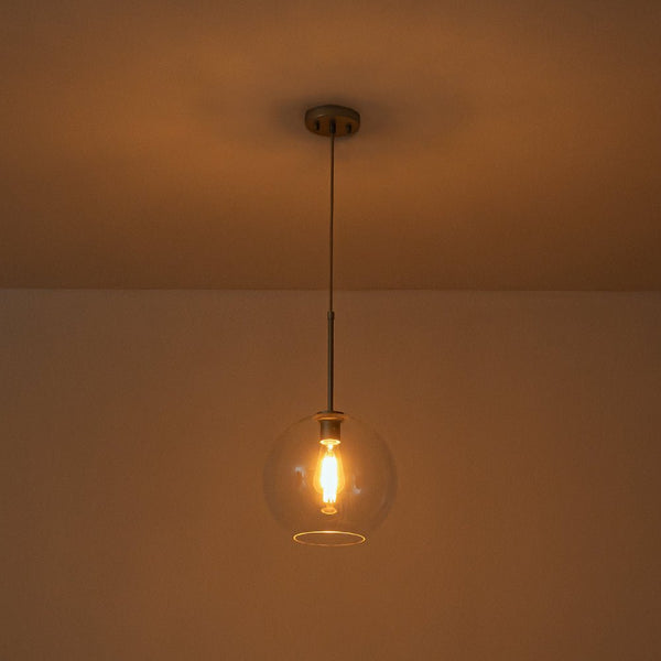 Chandelierias - Single - Light Sculptural Glass Globe Pendant - Pendant - Black -