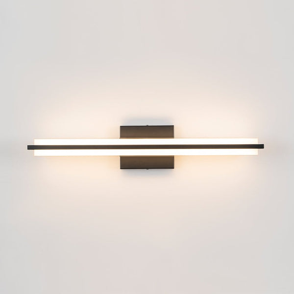 Chandelierias - Sleek Modern Cuboid Bar Linear Dimmable LED Vanity Light - Wall Light - Black -