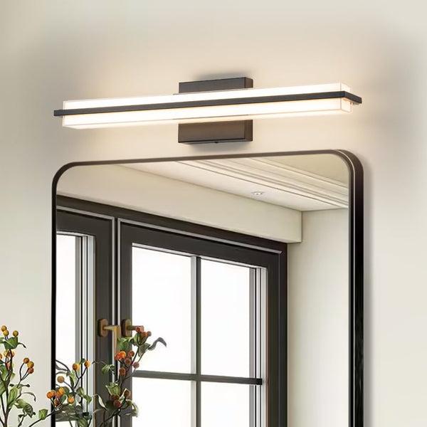 Chandelierias - Sleek Modern Cuboid Bar Linear Dimmable LED Vanity Light - Wall Light - Black -