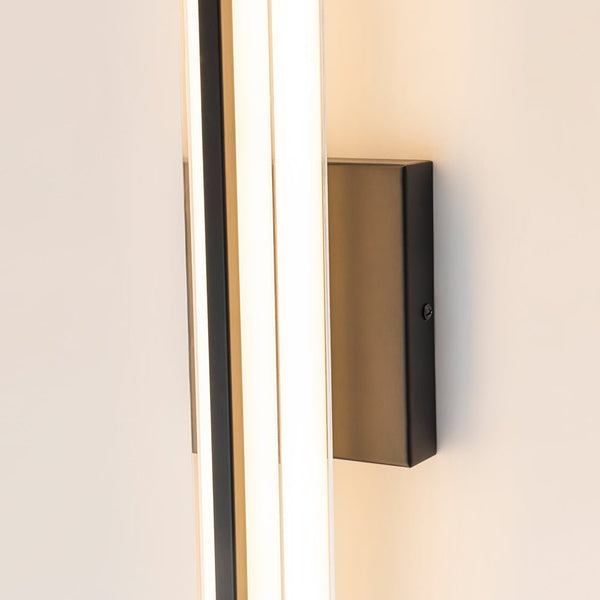 Chandelierias - Sleek Modern Cuboid Bar Linear Dimmable LED Vanity Light - Wall Light - Black -