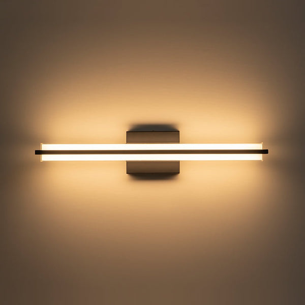 Chandelierias - Sleek Modern Cuboid Bar Linear Dimmable LED Vanity Light - Wall Light - Black -