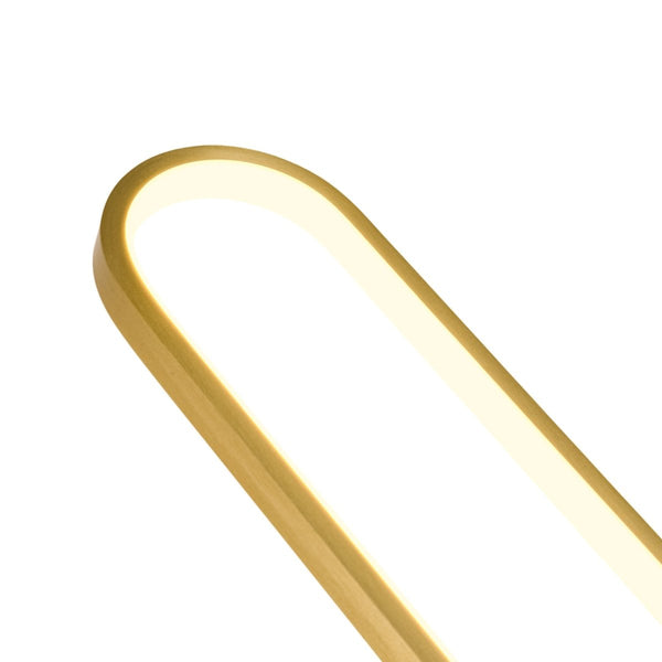 Chandelierias-Sleek Modern Oblong Dimmable LED Wall Sconce-Wall Light-Brass-