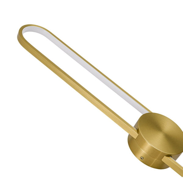 Chandelierias-Sleek Modern Oblong Dimmable LED Wall Sconce-Wall Light-Brass-
