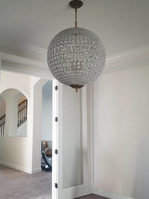 Statement 5-Light Luxury Crystal Globe Pendant