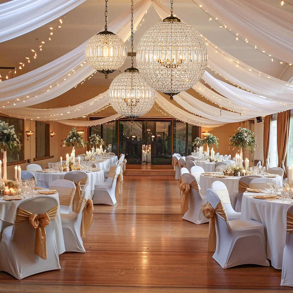Chandelierias - Statement 5 - Light Luxury Crystal Globe Pendant - Chandelier -