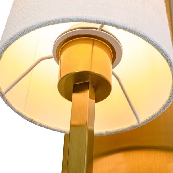 Chandelierias-Transitional 1-Light Slim Tapered Linen Fabric Wall Sconce-Wall Light-Oil-rubbed Bronze-
