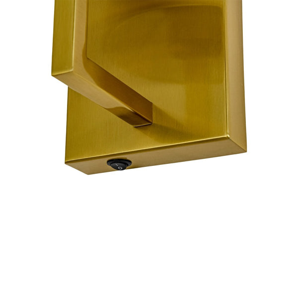 Chandelierias-Transitional 1-Light Slim Tapered Linen Fabric Wall Sconce-Wall Light-Oil-rubbed Bronze-