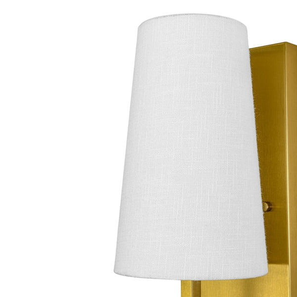 Chandelierias-Transitional 1-Light Slim Tapered Linen Fabric Wall Sconce-Wall Light-Oil-rubbed Bronze-