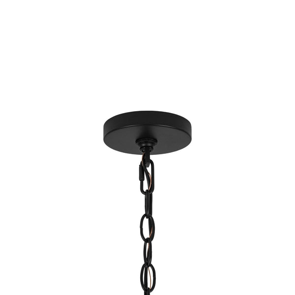Chandelierias-Transitional 3-Light Cylindrical Linen Arched Metal Lantern Pendant-Pendants-18.1 in-