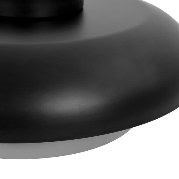 Chandelierias - Ultra Modern 1 - Light Tiered Saucer Flush Mount Ceiling Light - Flush Mount - Black & Gray -