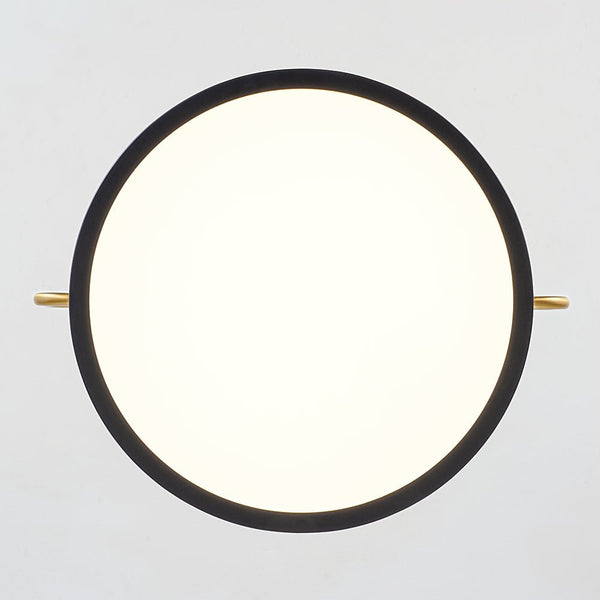 Chandelierias - Ultra Modern Dimmable LED Geometric Drum Pendant - Pendants - Blue & Brass -