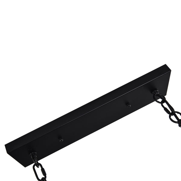 5-Light Rectangular Kitchen Island Chandelier