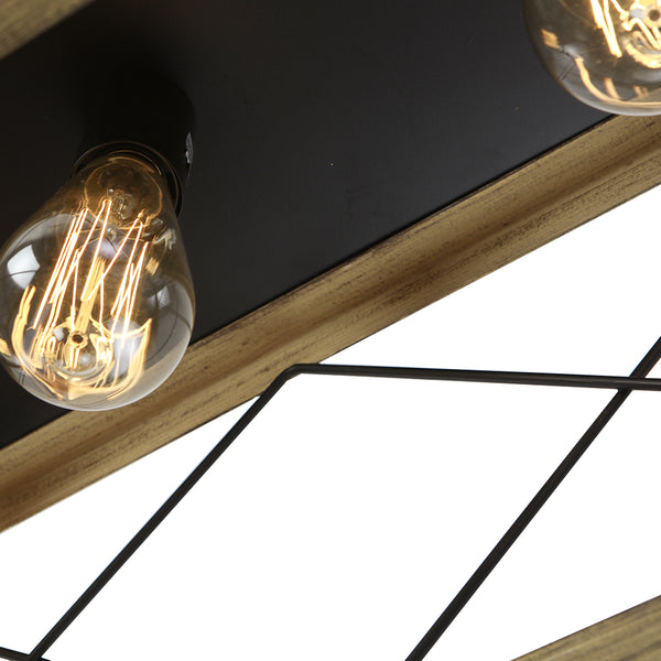 5-Light Rectangular Kitchen Island Chandelier