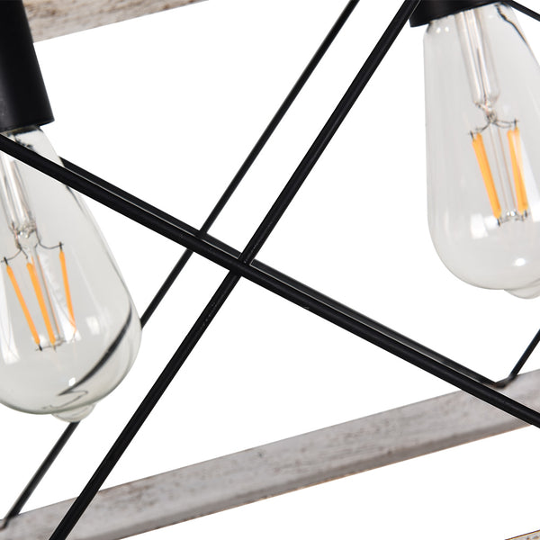 5-Light Rectangular Kitchen Island Chandelier
