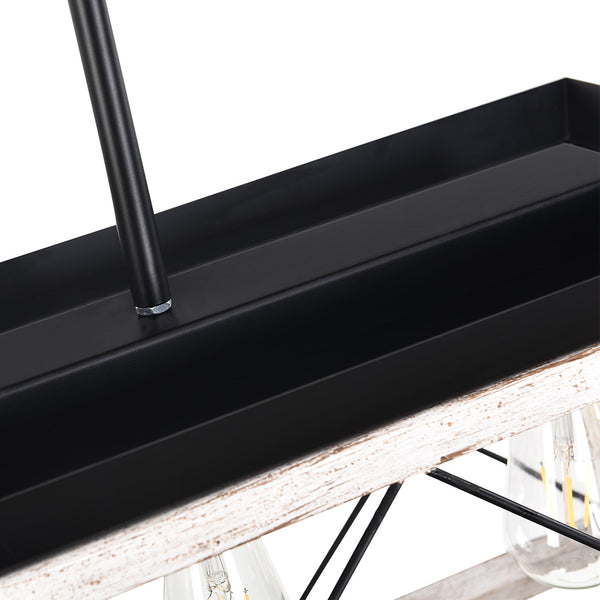 5-Light Rectangular Kitchen Island Chandelier
