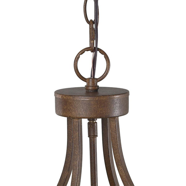 6-Light Rustic Drum Chandelier