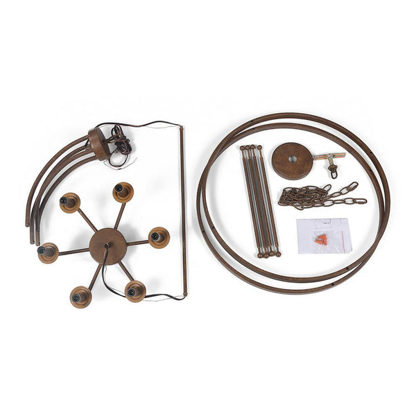 6-Light Rustic Drum Chandelier
