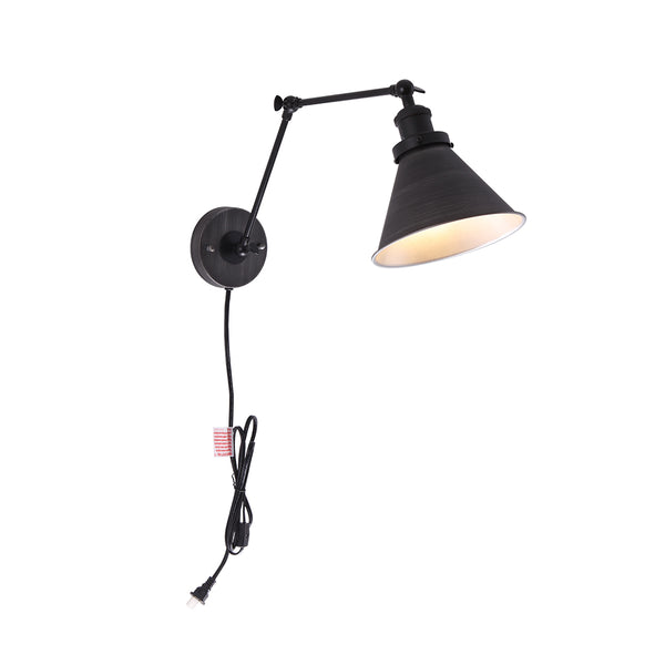 Mid Century Cone Adjustable Wall Lamp