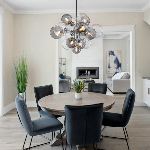 Modern Cluster Bubble Grape Chandelier