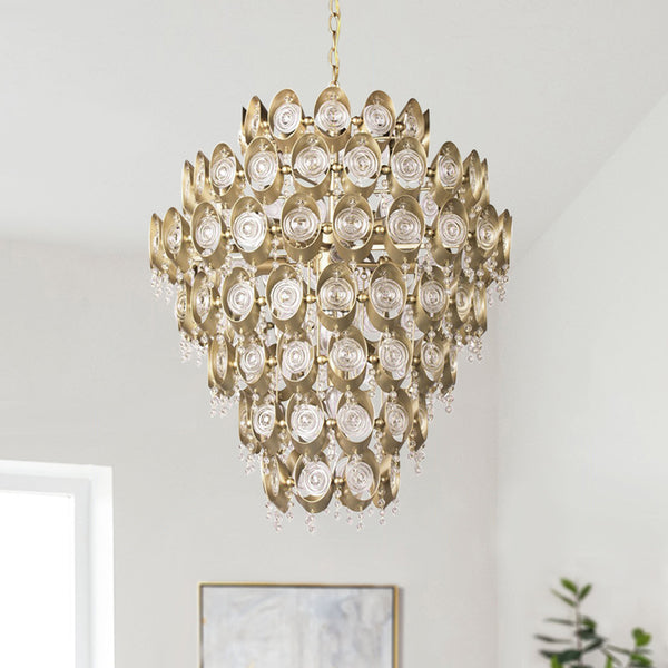 Modern Gold Luxury Crystal Chandelier