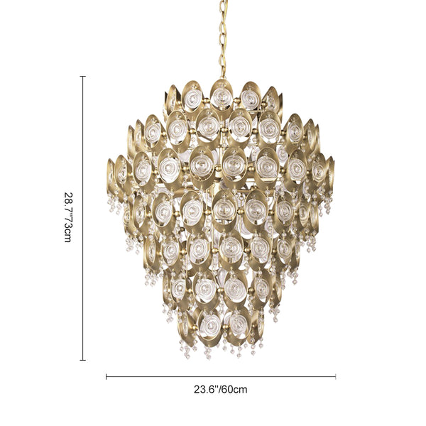 Modern Gold Luxury Crystal Chandelier