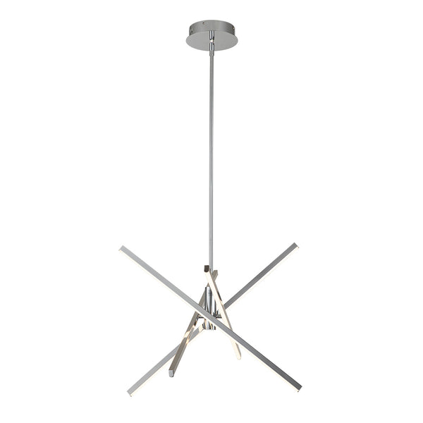 Modern Minimalist 4-Light Strip LED Chandelier